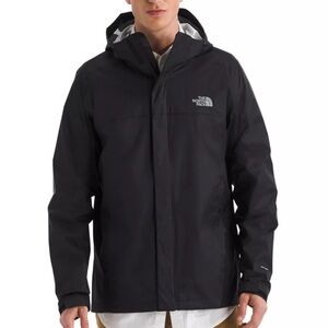 The North Face Men's Black Hooded Rain Jacket